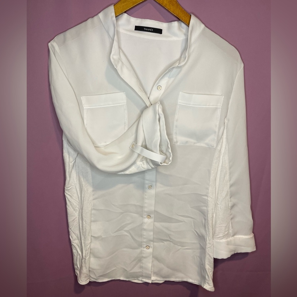 Tahari Button Down Blouse - M